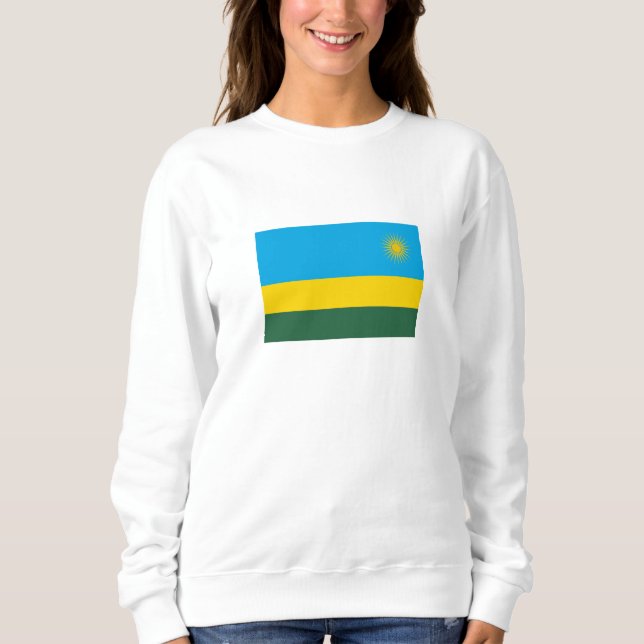 Flagge Ruandas Sweatshirt (Vorderseite)