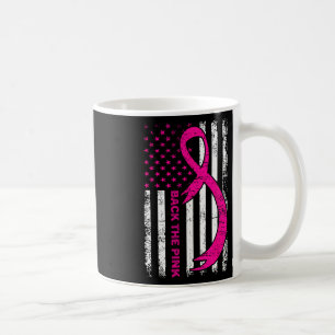 Flagge Rückseite des rosa Brustkrebs-Bewusstseinsb Kaffeetasse