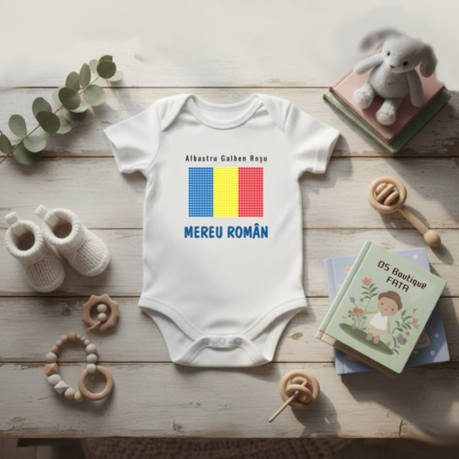 Flagge Rumäniens Baby Strampler (Von Creator hochgeladen)