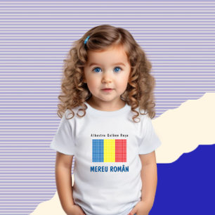 Flagge Rumäniens Baby T-shirt