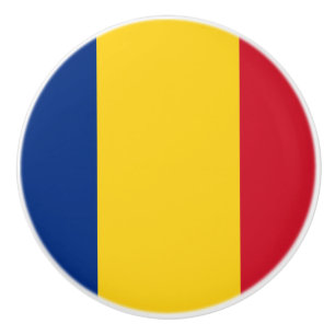 Flagge Rumäniens Keramik Knob Keramikknauf