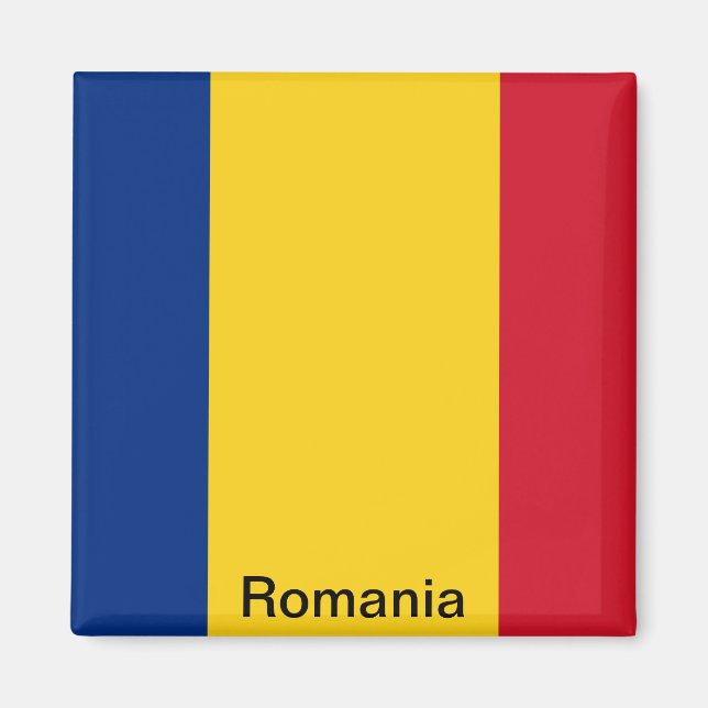 Flagge Rumäniens Magnet (Vorne)
