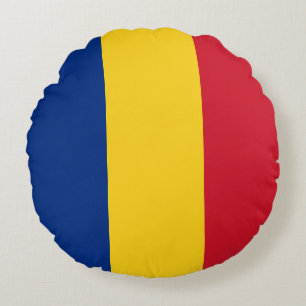 Flagge Rumäniens Rundes Kissen