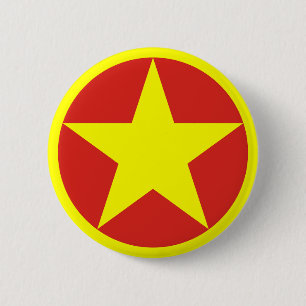 Flagge/ Rundschild von Vietnam Button
