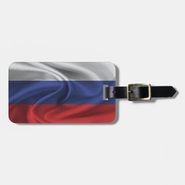 Flagge Russlands Gepäckanhänger (Vorderseite horizontal)