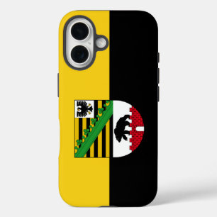 Flagge Sachsen-Anhalts iPhone 16 Hülle