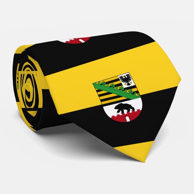 Flagge Sachsen-Anhalts-Krawatte Krawatte (Gerollt)