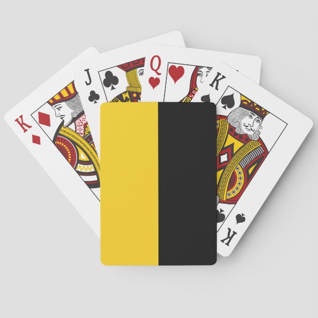 Flagge Sachsen-Anhalts Spielkarten (Rückseite)