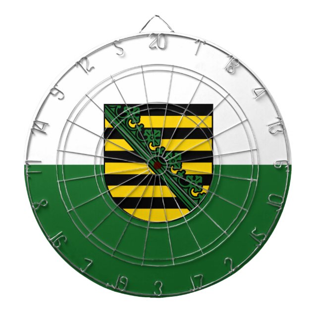 Flagge Sachsen Dartboard Dartscheibe (vorne)