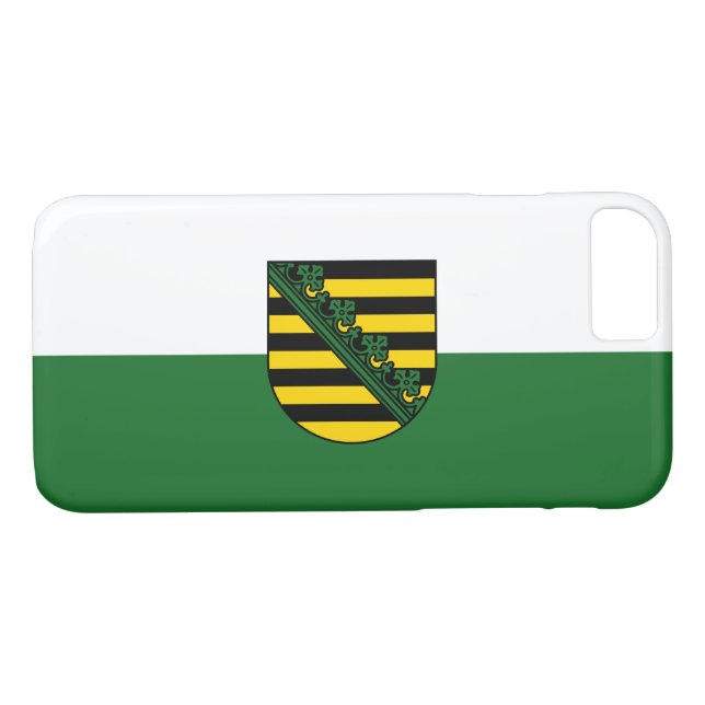 Flagge Sachsens Case-Mate iPhone Hülle (Rückseite (Horizontal))