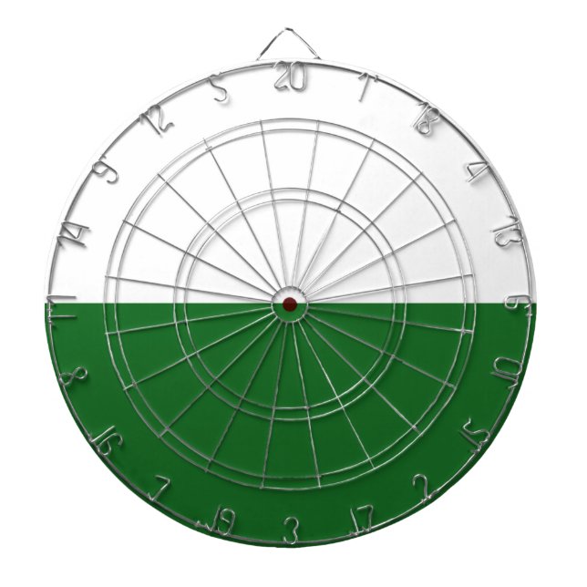 Flagge Sachsens (deutscher Staat) Dartscheibe (vorne)
