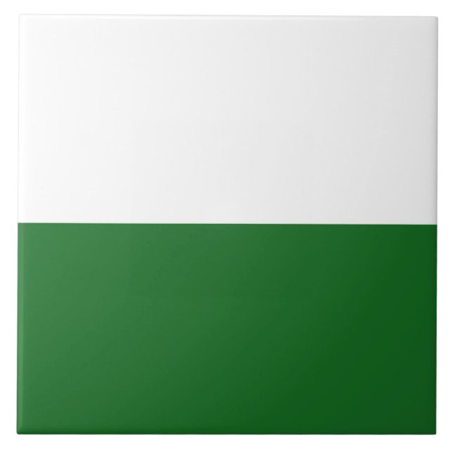 Flagge Sachsens (deutscher Staat) Fliese (Vorderseite)