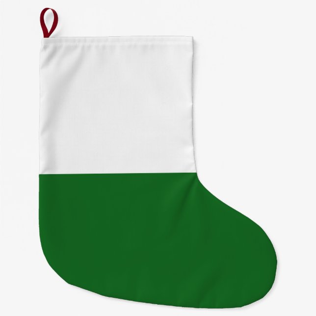 Flagge Sachsens (deutscher Staat) Großer Weihnachtsstrumpf (Vorderseite)