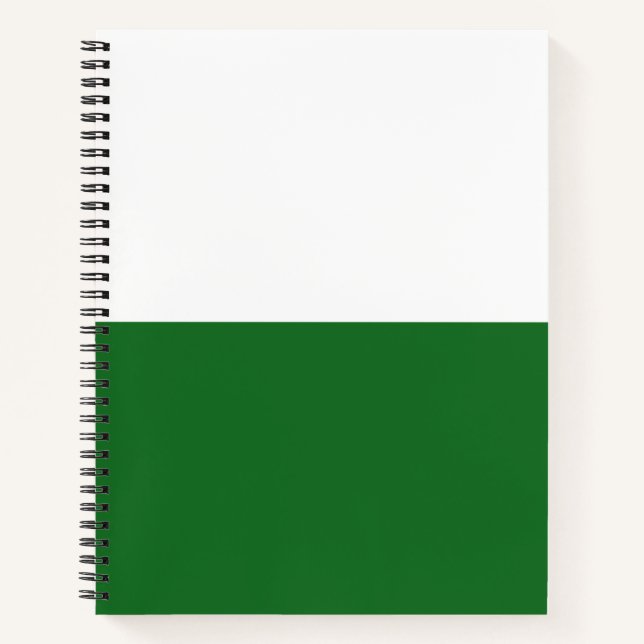 Flagge Sachsens (deutscher Staat) Notizbuch (Vorderseite)