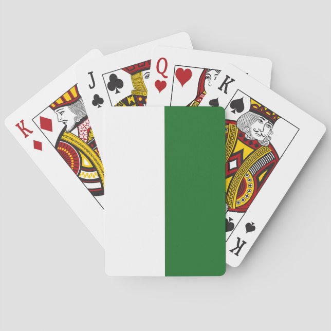 Flagge Sachsens (deutscher Staat) Spielkarten (Rückseite)