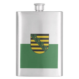Flagge Sachsens Flachmann