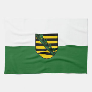Flagge Sachsens Geschirrtuch