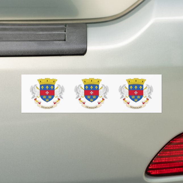 Flagge Saint Barthélemy Autoaufkleber (Auf Auto)