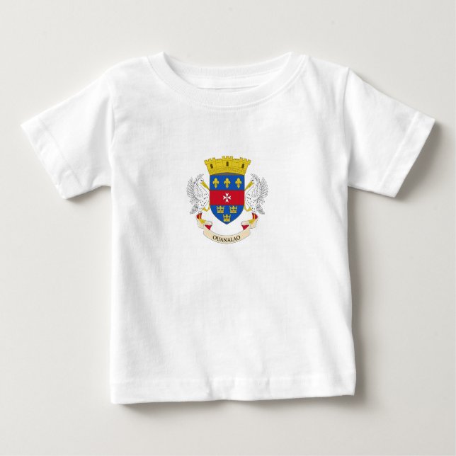 Flagge Saint Barthélemy Baby T-shirt (Vorderseite)