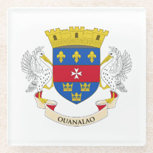 Flagge Saint Barthélemy Glasuntersetzer