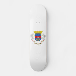 Flagge Saint Barthélemy Skateboard
