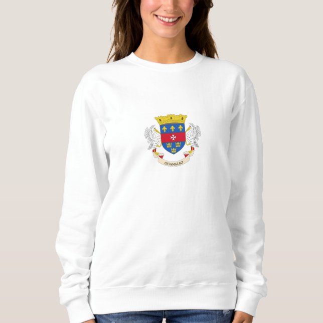 Flagge Saint Barthélemy Sweatshirt (Vorderseite)