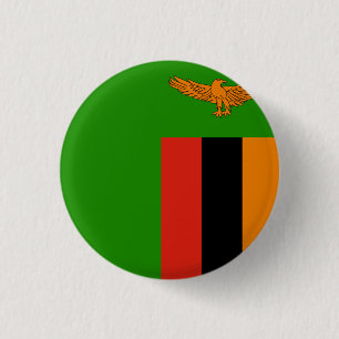 Flagge Sambias Button