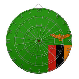 Flagge Sambias Dartscheibe
