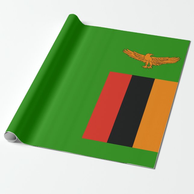 Flagge Sambias Geschenkpapier (Ungerollt)