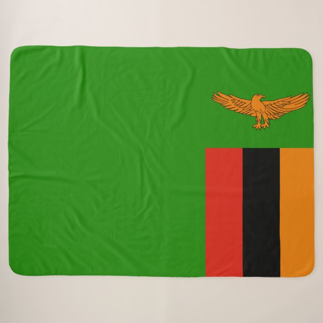 Flagge Sambias Sherpadecke (Vorderseite (Horizontal))