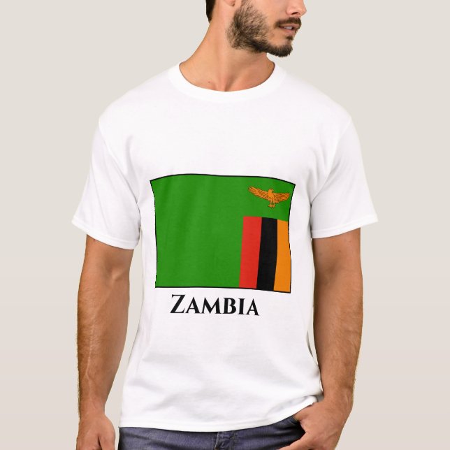 Flagge Sambias T-Shirt (Vorderseite)