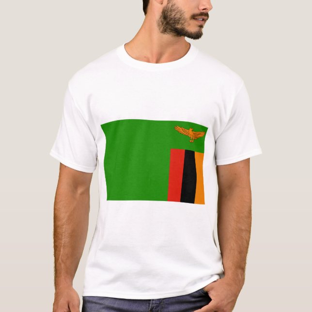 Flagge Sambias T-Shirt (Vorderseite)