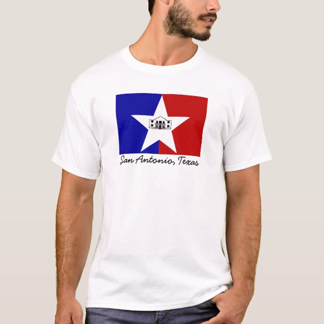 Flagge San Antonio T-Shirt (Vorderseite)