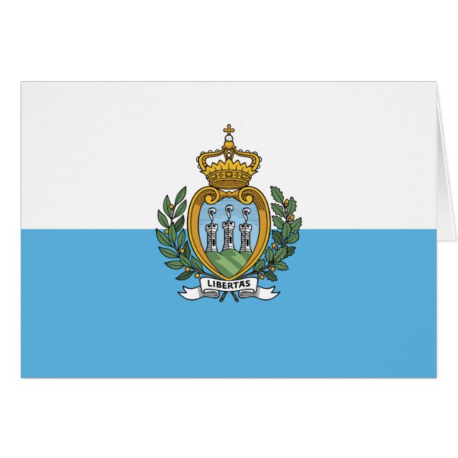 Flagge San Marino (Vorderseite (Horizontal))