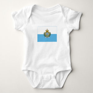 Flagge San Marino Baby Strampler