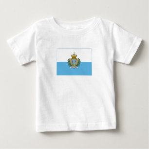 Flagge San Marino Baby T-shirt
