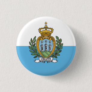Flagge San Marino Button