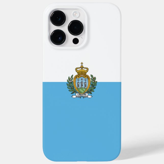 Flagge San Marino Case-Mate iPhone 14 Pro Max Hülle (Rückseite)