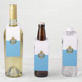 Flagge San Marino Flaschenanhänger