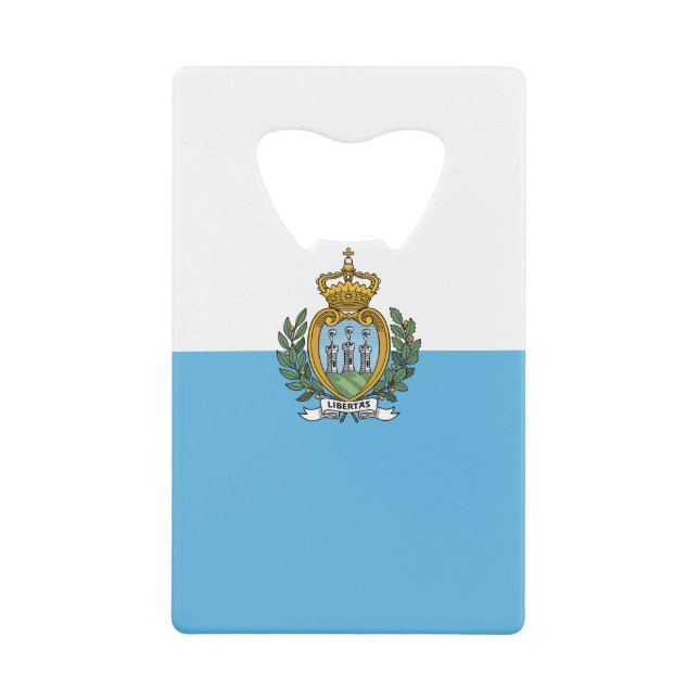 Flagge San Marino Geldbeutel Flaschenöffner (Vorderseite)