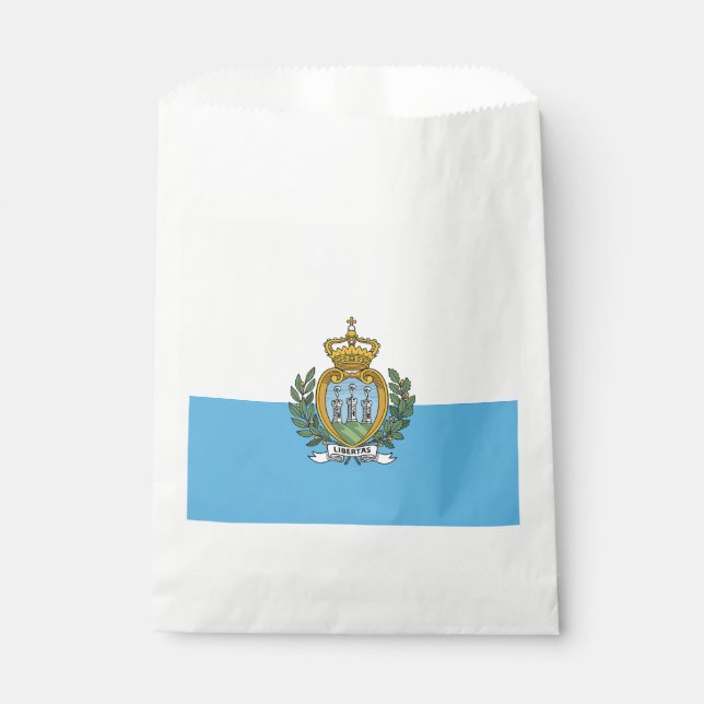 Flagge San Marino Geschenktütchen (Vorderseite)
