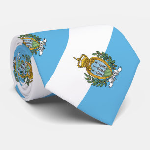 Flagge San Marino Krawatte