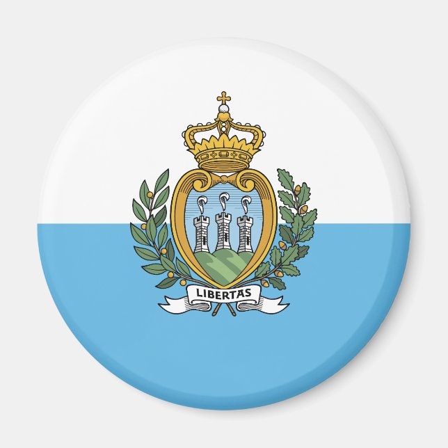 Flagge San Marino Magnet (Vorne)
