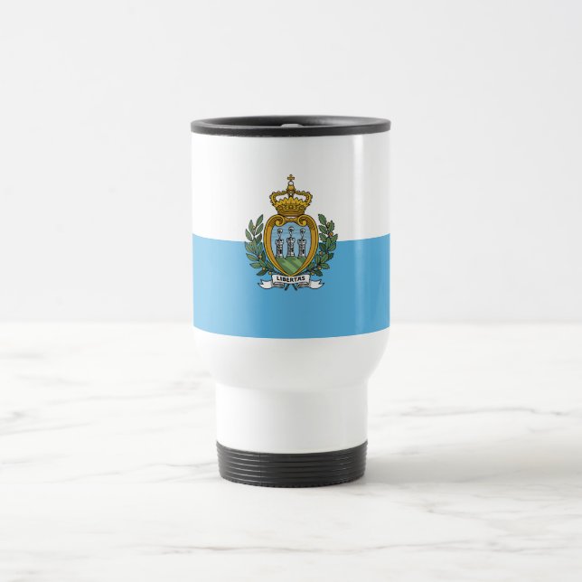 Flagge San Marino Reisebecher (Mittel)