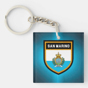 Flagge San Marino Schlüsselanhänger