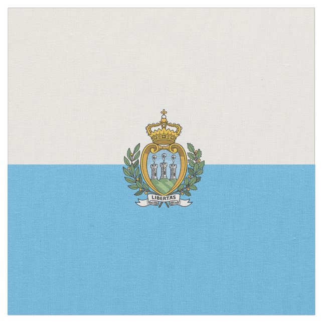 Flagge San Marino Stoff (Nahaufnahme)