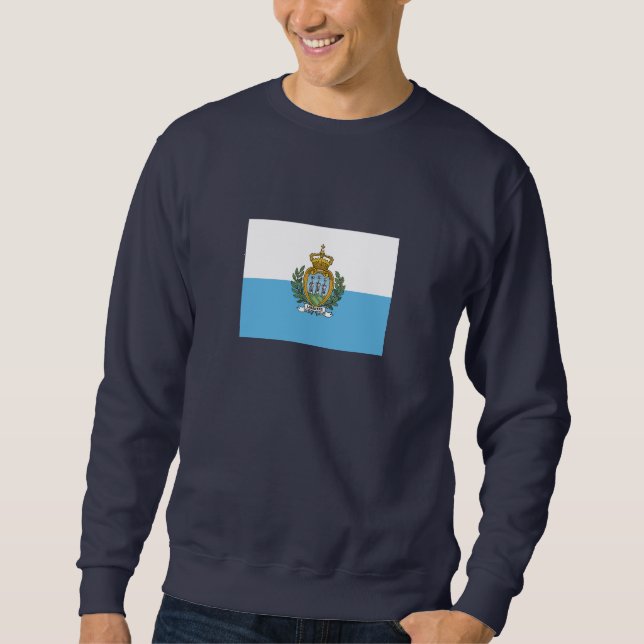 Flagge San Marino Sweatshirt (Vorderseite)