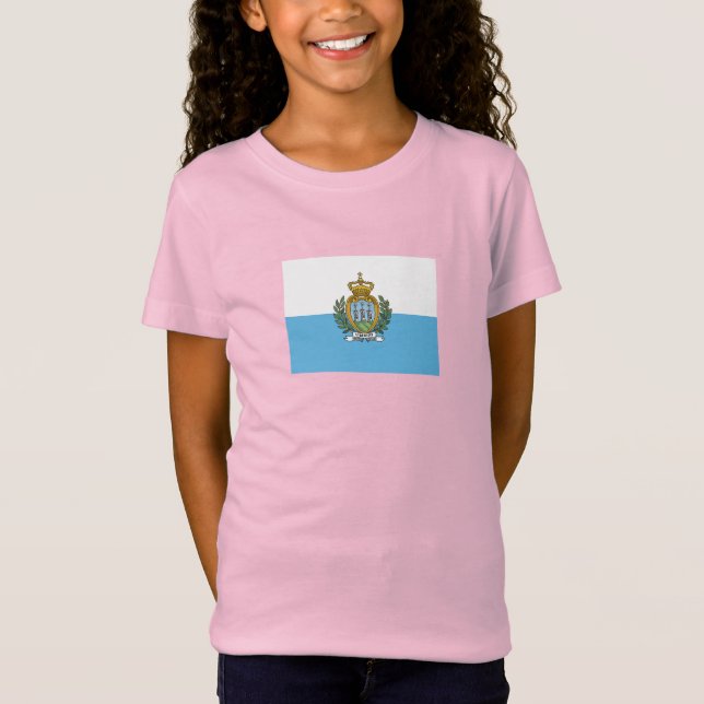 Flagge San Marino T-Shirt (Vorderseite)