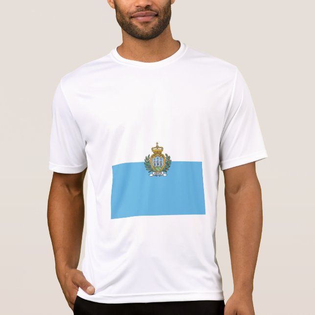 Flagge San Marino T-Shirt (Vorderseite)