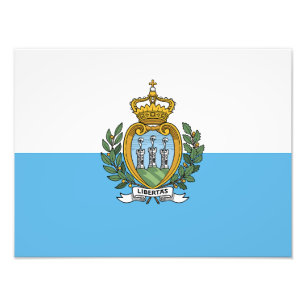 Flagge San Marinos Fotodruck
